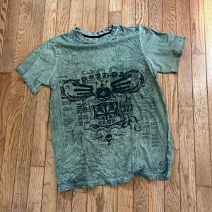 Y2K Affliction Style Emo‎ Goth Shirt